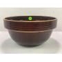 9" BANDED STONEWARE CROCK BOWL