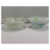 PYREX 441 AMISH BUTTERPRINT AND 022 CASSEROLE DISH