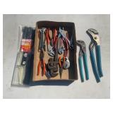 CHANNEL LOCK, ADJUSTABLE WRENCHES, ZIP TIES AND
