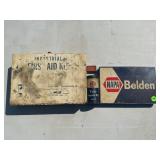 GULF TUBE REPAIR KIT, SCHRADER METAL VALVE CAP TIN