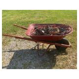 TRUE TEMPER WHEELBARROW WITH EXTENSION CORDS AND