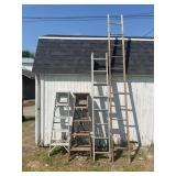 ALUMINUM AND WOOD STEPLADDERS, ALUMINUM EXTENSION