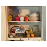 CONTENTS OF CABINET IN KITCHEN - HAZEL ATLAS FRUIT