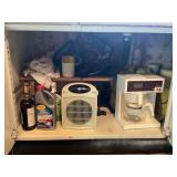 CONTENTS OF CABINET UNDER KITCHEN SINK - FAN,