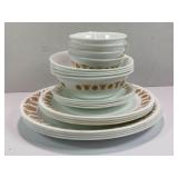 CORELLE BUTTERFLY GOLD DISHWARE - BOWLS, PLATES,