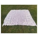 VINTAGE FLORAL CHENILLE BEDSPREAD