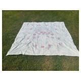 VINTAGE FLORAL CHENILLE BEDSPREAD