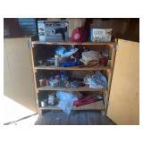 CONTENTS OF CABINET IN SHED - B&D HEAT GUN, DRILL