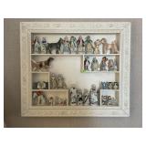ORNATE SHADOW BOX FRAME WITH LARGE SELECTION OF