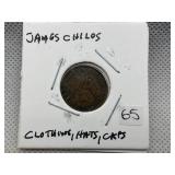 JAMES B. CHILDS CLOTHING HATS & CAPS STORE TOKEN
