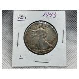 1943 WALKING LIBERTY HALF DOLLAR