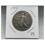 1941 WALKING LIBERTY HALF DOLLAR