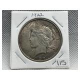 1922 PEACE DOLLAR
