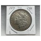 1878 MORGAN SILVER DOLLAR - 7 TAIL FEATHERS