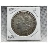 1878 CC MORGAN SILVER DOLLAR