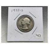 1937 S WASHINGTON QUARTER