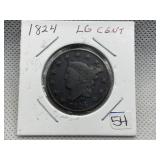 1824 LARGE CENT