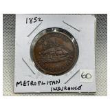 1852 METROPOLITAN INSURANCE COMPANY TOKEN