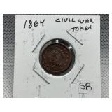 1864 CIVIL WAR TOKEN