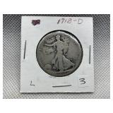1918 D WALKING LIBERTY HALF DOLLAR
