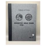 LIBRARY OF COINS ROOSEVELT HEAD DIMES BOOK 1946 -