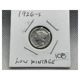 1926 S MERCURY DIME
