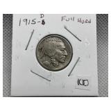 1915-D BUFFALO NICKEL - FULL HORN