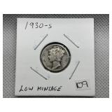 1930 S MERCURY DIME