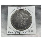 1889 CC MORGAN SILVER DOLLAR