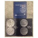 LOT OF 3 LINCOLN HEAD CENT COIN ALBUMS - 119 COINS