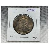1940 WALKING LIBERTY HALF DOLLAR