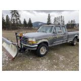 1992 Ford F250 XLT extended cab snowplow