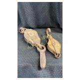 Two Vintage/Antique pulleys
