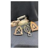 Antique trivets and vintage irons