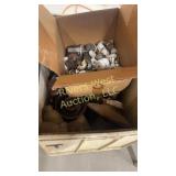 Large box full of Vintage ceramic insulators