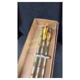 Set of six Easton XX75 camo hunter arrows