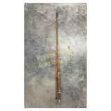 Antique three piece cane fly fishing pole