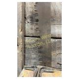 Two man crosscut saw approximately 55 inches long