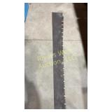 Antique mechanical buck saw blade 59ï¿½ long