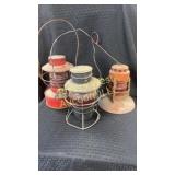 Three vintage lanterns