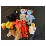 8 Collectible Beanie Babies
