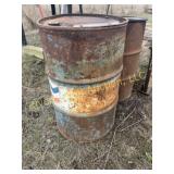 Two 55 Gal barrels with lids