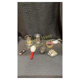 Vintage flashlights and xtra small lanterns