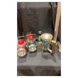 Vintage flashlights and spotlights