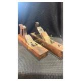 Two antique block, planes