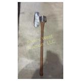 Antique broad axe blade is about 12ï¿½ long