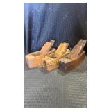 3 Antique  coffin planes