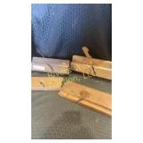 Assortment of Antique molding plane pieces