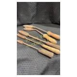 Set of 5 Antique hand forged soldering irons