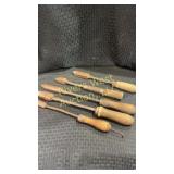 Antique hand forged soldering irons No. 4 , No. 2